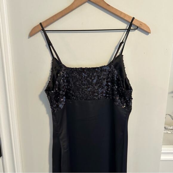 NWT Revolve House of Harlow Black Sequin Strappy Maxi Dress Medium - Picture 6 of 14